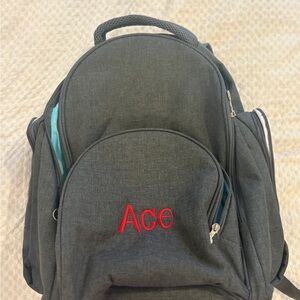 Gray Backpack Personalized “ACE”